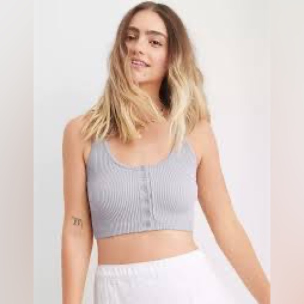 aerie button up bralette